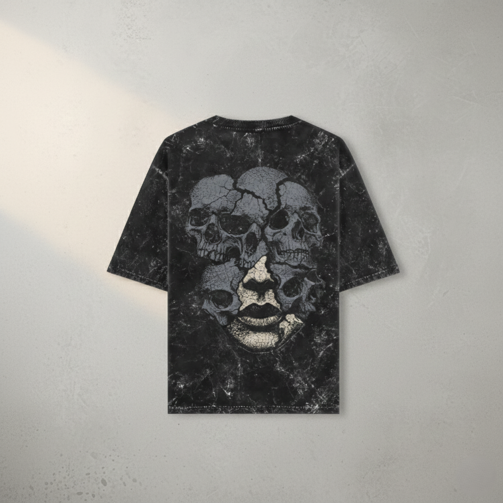 INNER COLLAPSE — Acid Washed Oversized Tee