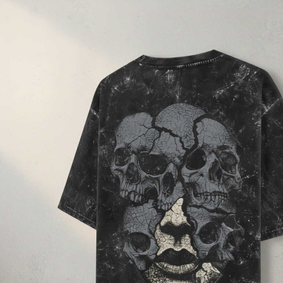 INNER COLLAPSE — Acid Washed Oversized Tee