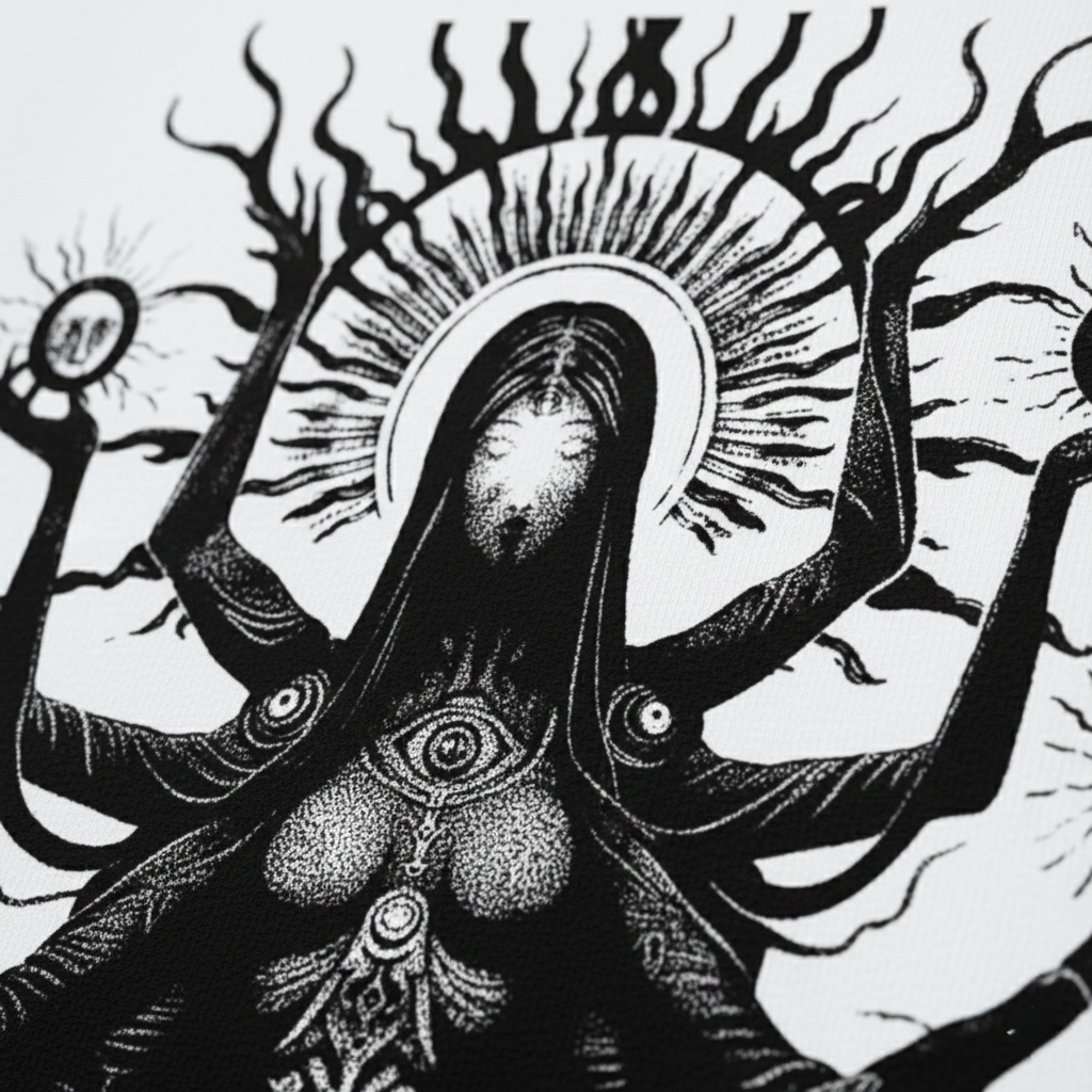 SACRED DUALITY — Oversized Graphic Tee