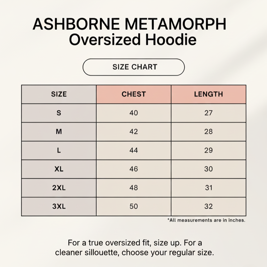 ASHBORNE METAMORPH — Oversized Hoodie