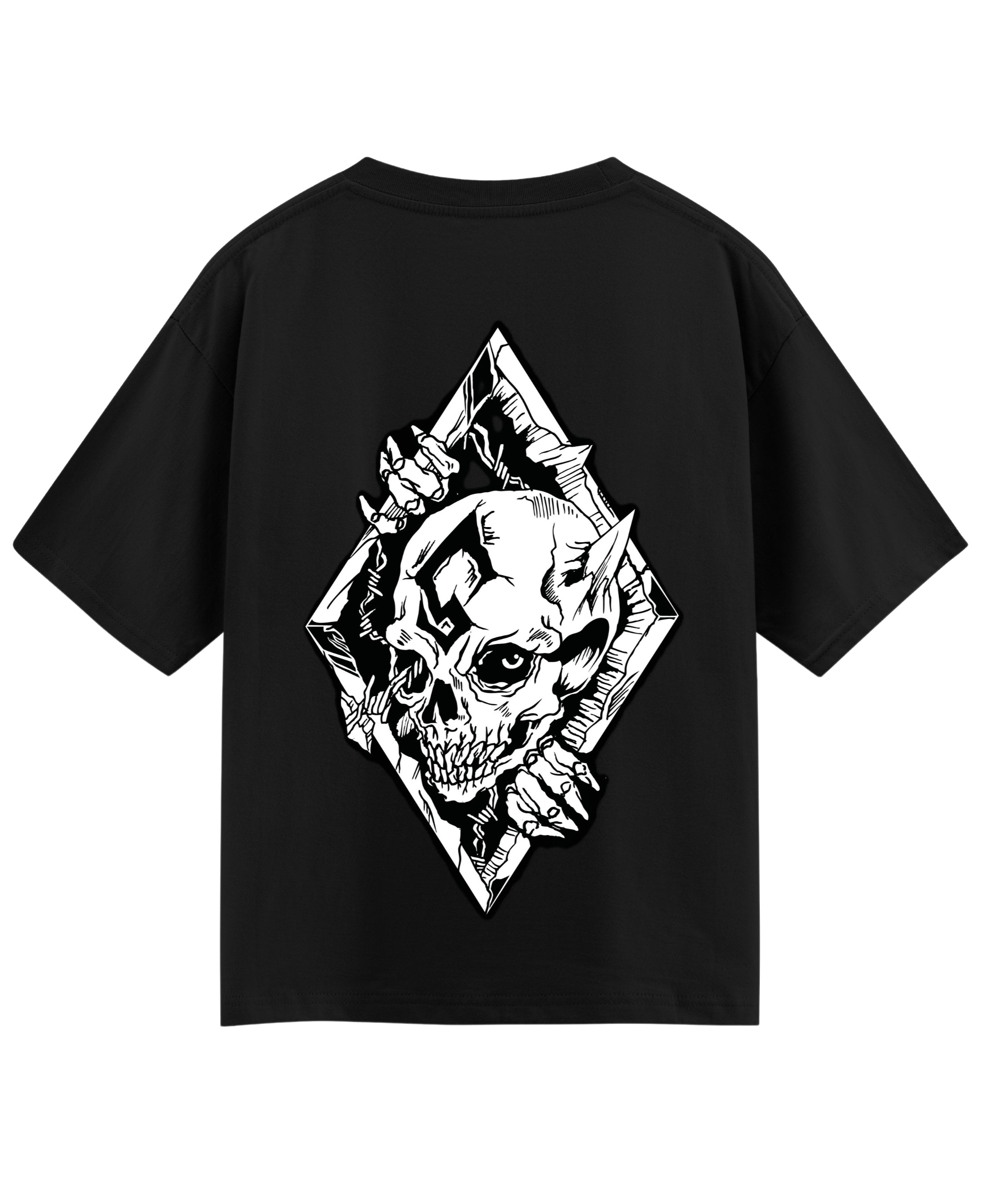 Black Oversized T-shirt Back Design