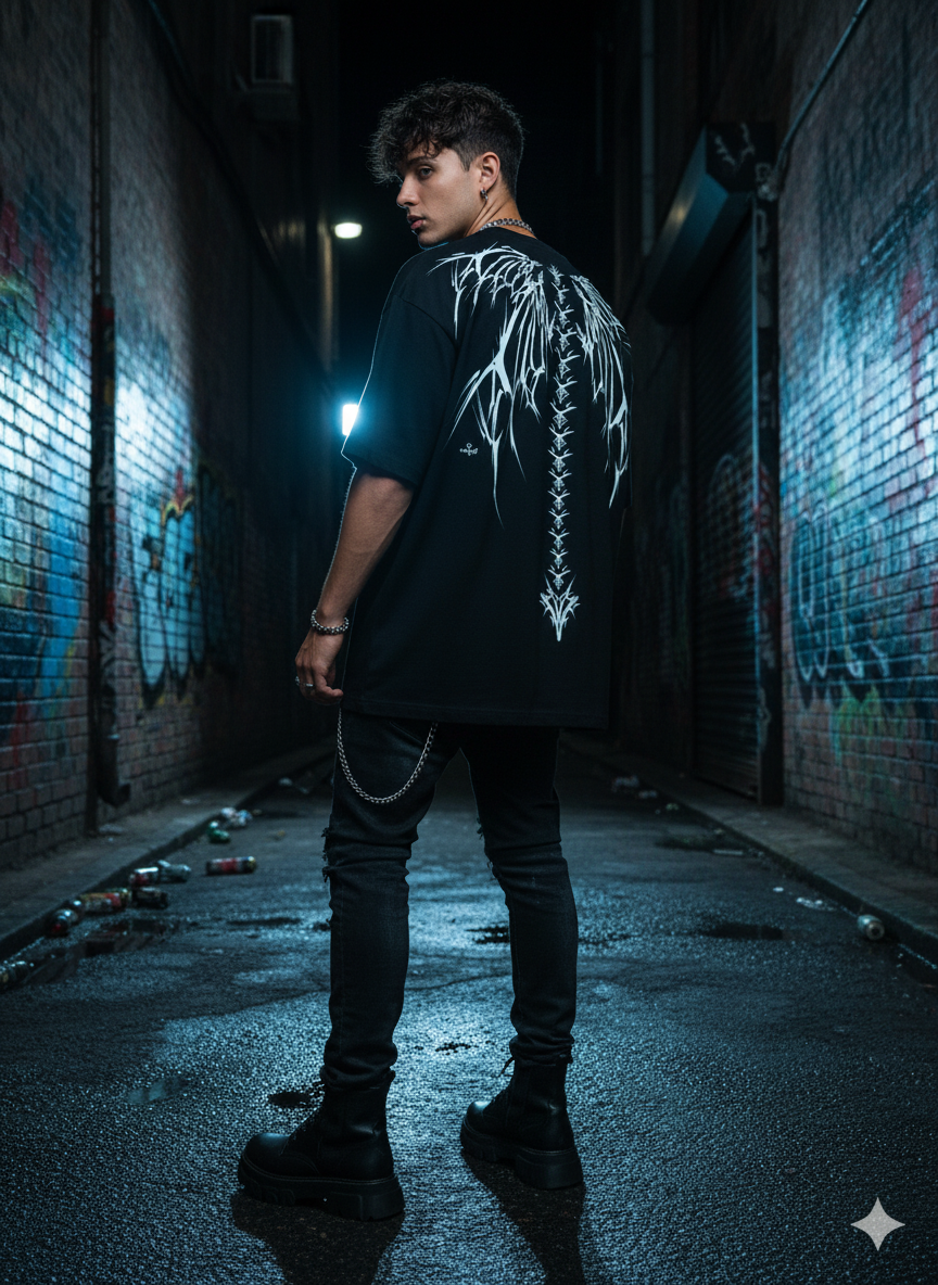 Sinful Decade: Spine of the Fallen Oversize Tee